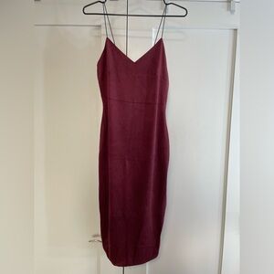 Burgundy Slip Dress- perfect for fall!